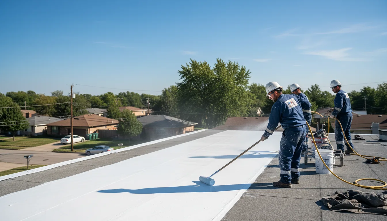 Commercial roof coating in Rotan, TX near me